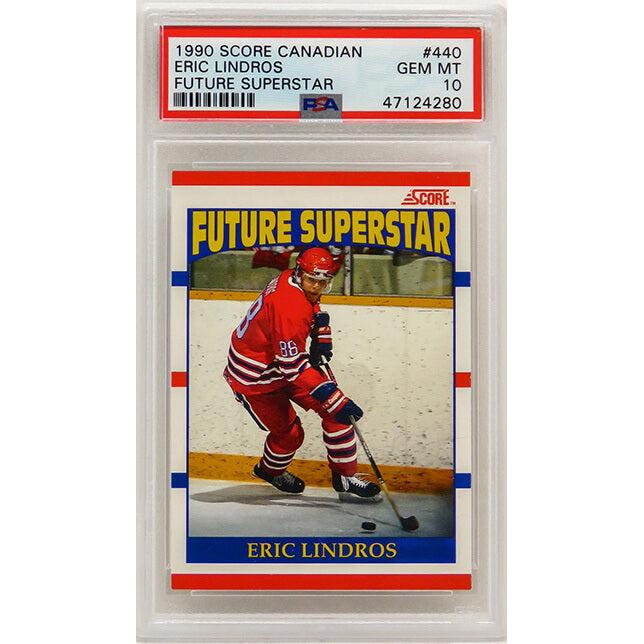 Schwartz Sports Eric Lindros 1990 Score Canadian Future Superstar Hockey #440 RC Rookie Card - PSA 10 GEM MINTPS4EL90S1