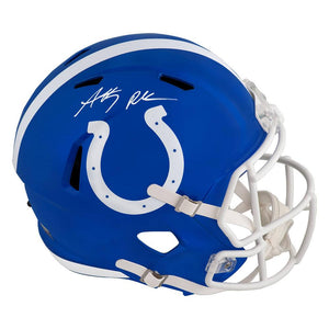 Schwartz Sports Anthony Richardson Signed Indianapolis Colts FLASH Riddell Full Size Speed Replica Helmet - (Fanatics)RICREP332