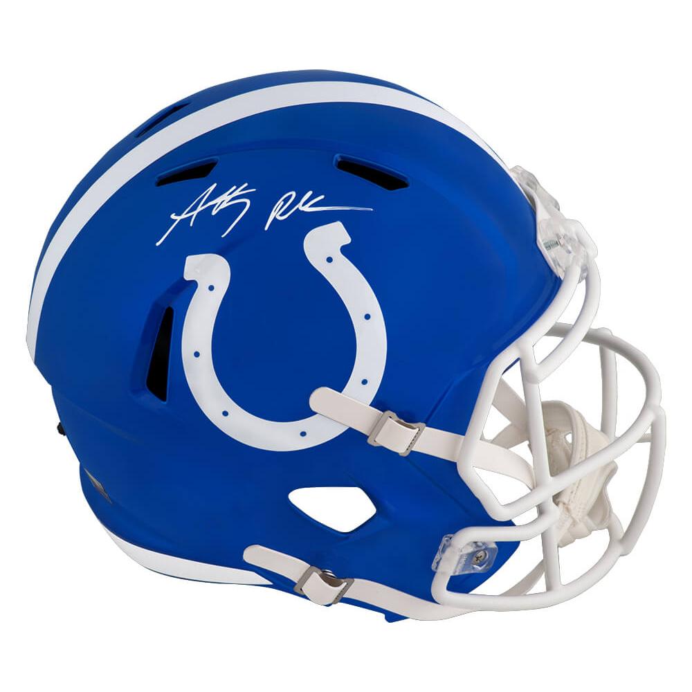 Schwartz Sports Anthony Richardson Signed Indianapolis Colts FLASH Riddell Full Size Speed Replica Helmet - (Fanatics)RICREP332
