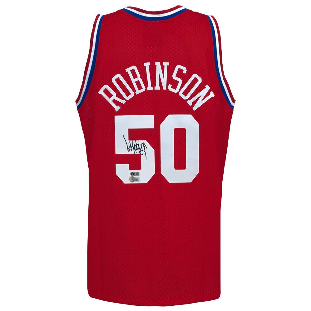 Schwartz Sports David Robinson Signed 1991 All Star Game Red M&N Authentic Basketball Jersey (Beckett)ROBJRY204