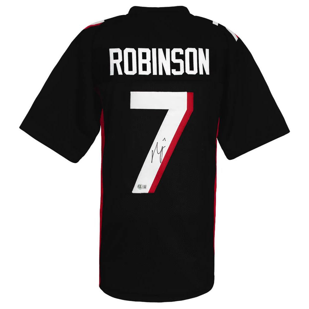 Schwartz Sports Bijan Robinson Signed Black Custom Football Jersey - (Beckett)ROBJRY322