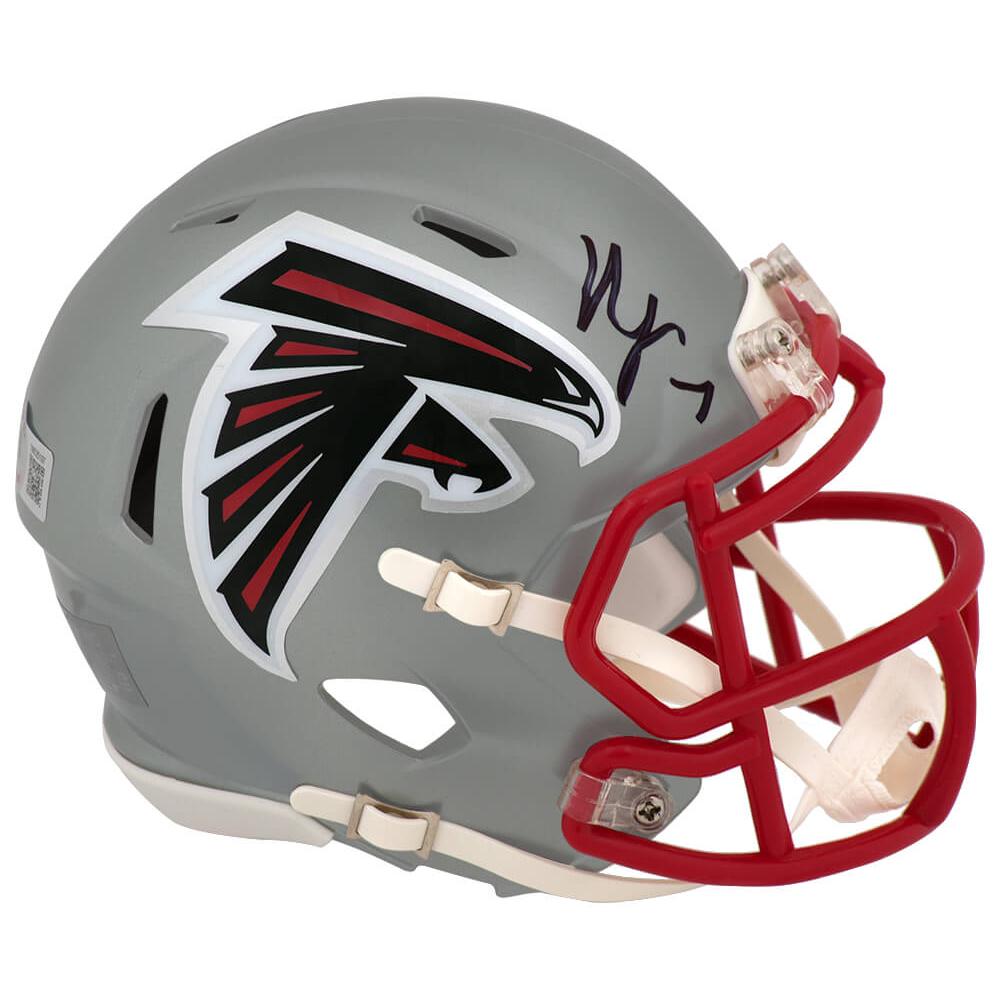 Schwartz Sports Bijan Robinson Signed Falcons FLASH Riddell Speed Mini Helmet - (Beckett COA)ROBMIN341