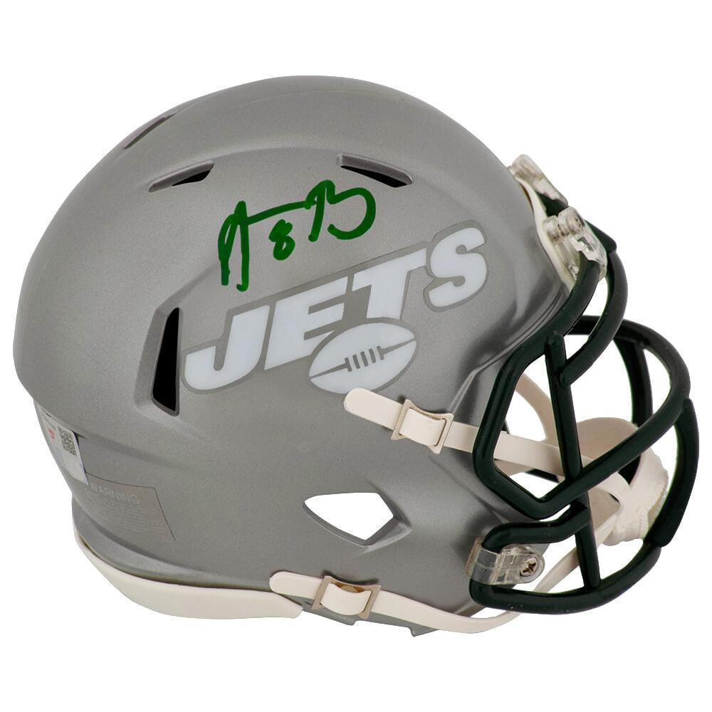 Schwartz Sports Aaron Rodgers Signed New York Jets FLASH Riddell Speed Mini Helmet - (Fanatics)RODMIN304