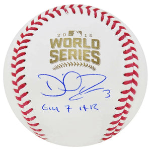 Schwartz Sports David Ross Signed Rawlings Official 2016 World Series MLB Baseball w/Gm 7 HR ROSBSB159