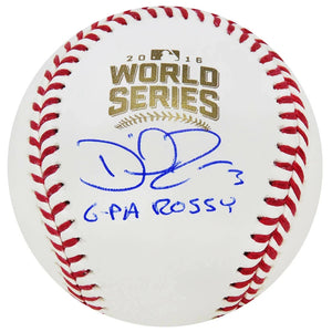 Schwartz Sports David Ross Signed Rawlings Official 2016 World Series MLB Baseball w/G-Pa Rossy ROSBSB157