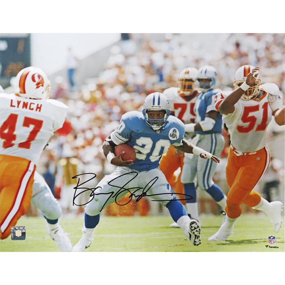 Schwartz Sports Barry Sanders Signed Detroit Lions Action vs Buccaneers 16x20 PhotoSAN16P321