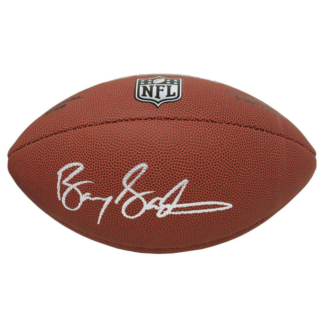 Schwartz Sports Barry Sanders Signed Wilson NFL Limited Full-Size FootballSANFTB304