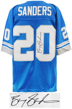 Schwartz Sports Barry Sanders Signed Detroit Lions Blue 1996 Throwback M&N NFL Legacy Football Jersey SANJRY317