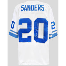 Schwartz Sports Barry Sanders Signed Detroit Lions White 1996 Throwback M&N NFL Legacy Football Jersey SANJRY318