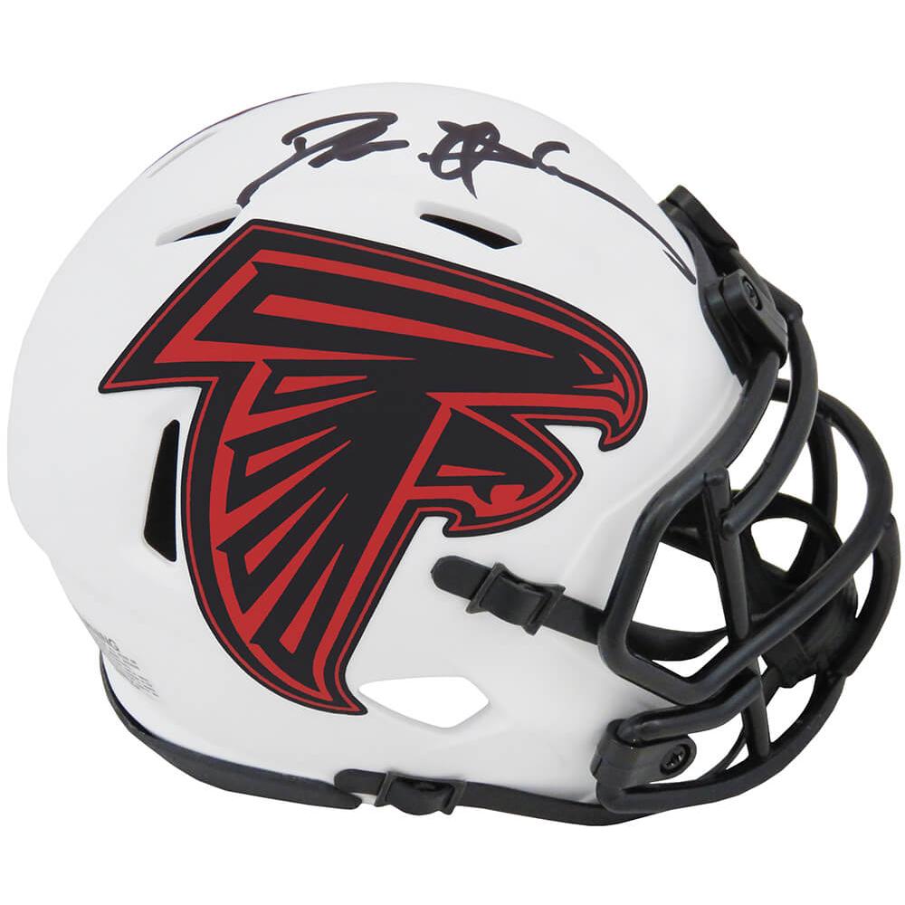 Schwartz Sports Deion Sanders Signed Atlanta Falcons Lunar Eclipse Riddell Speed Mini HelmetSANMIN360