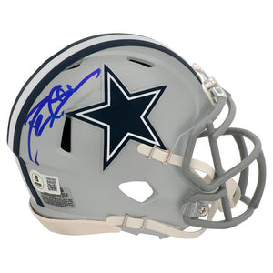 Schwartz Sports Deion Sanders Signed Dallas Cowboys Riddell Speed Mini Helmet - (Beckett)SANMIN361