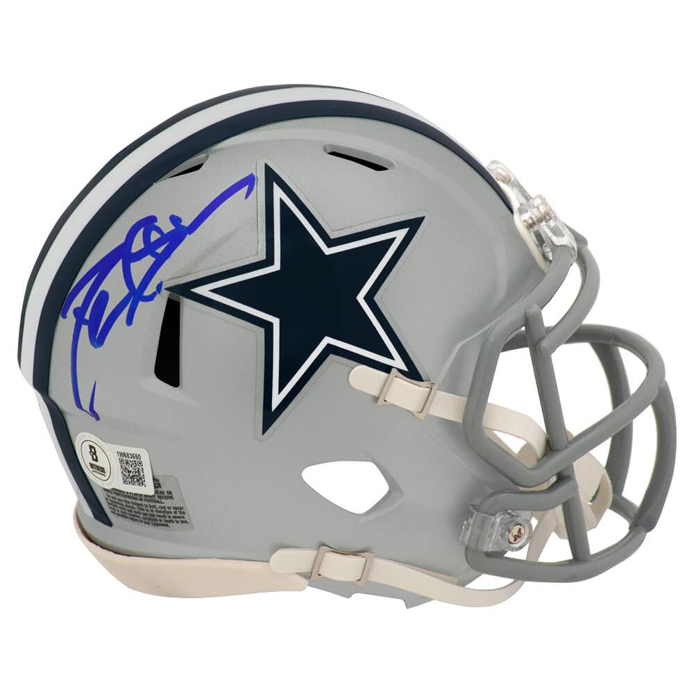 Schwartz Sports Deion Sanders Signed Dallas Cowboys Riddell Speed Mini Helmet - (Beckett)SANMIN361