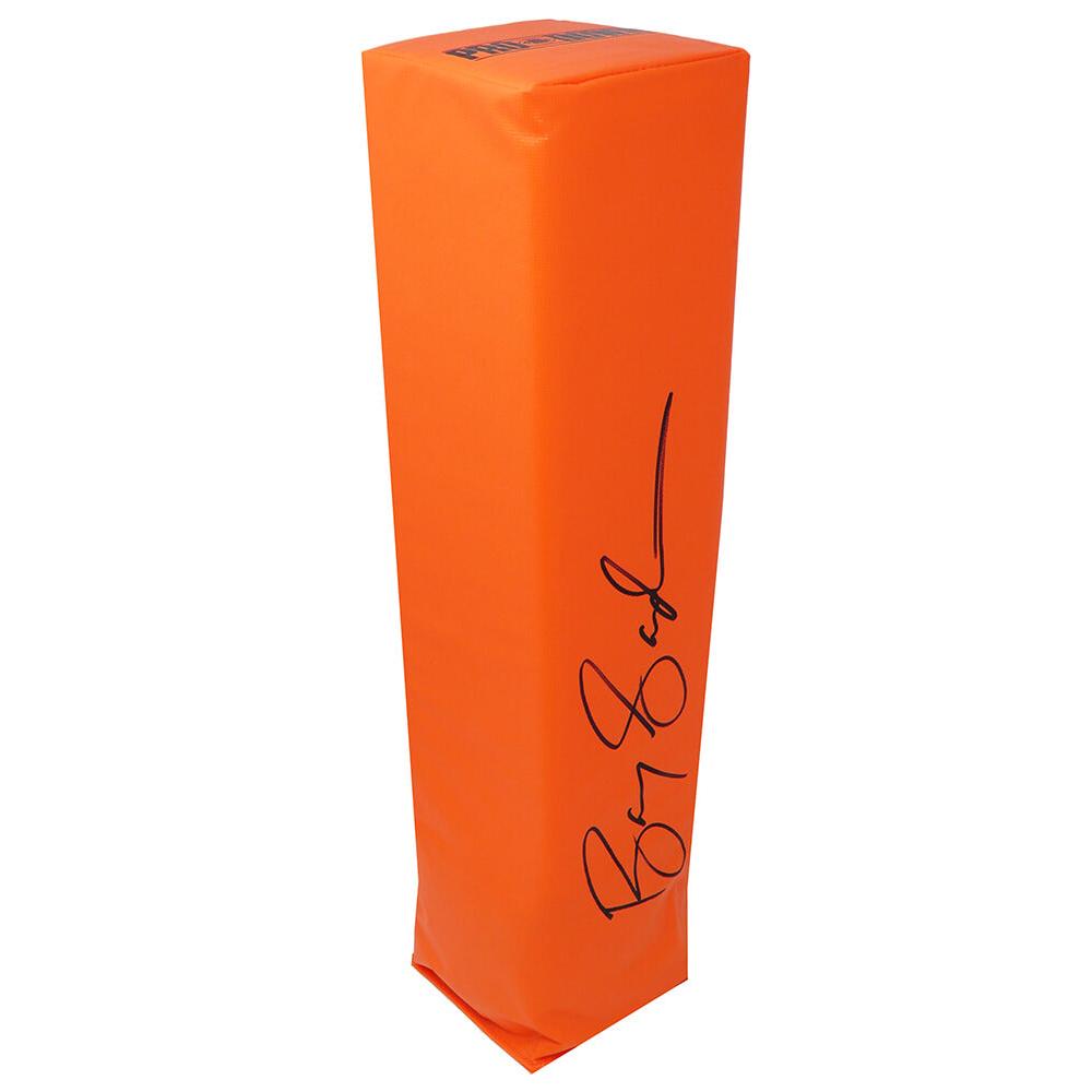 Schwartz Sports Barry Sanders Signed Orange Endzone Football PylonSANPYL300