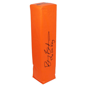 Schwartz Sports Barry Sanders Signed Orange Endzone Football Pylon w/The Lion KingSANPYL302