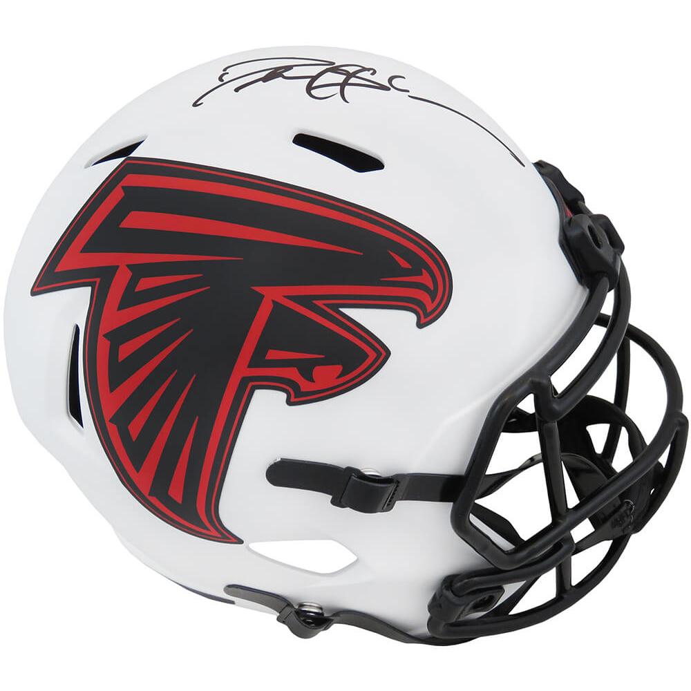 Schwartz Sports Deion Sanders Signed Atlanta Falcons Lunar Eclipse Riddell Full Size Speed Replica HelmetSANREP388