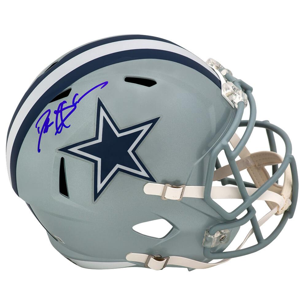 Schwartz Sports Deion Sanders Signed Dallas Cowboys Riddell Full Size Speed Replica Helmet - (Beckett)SANREP389
