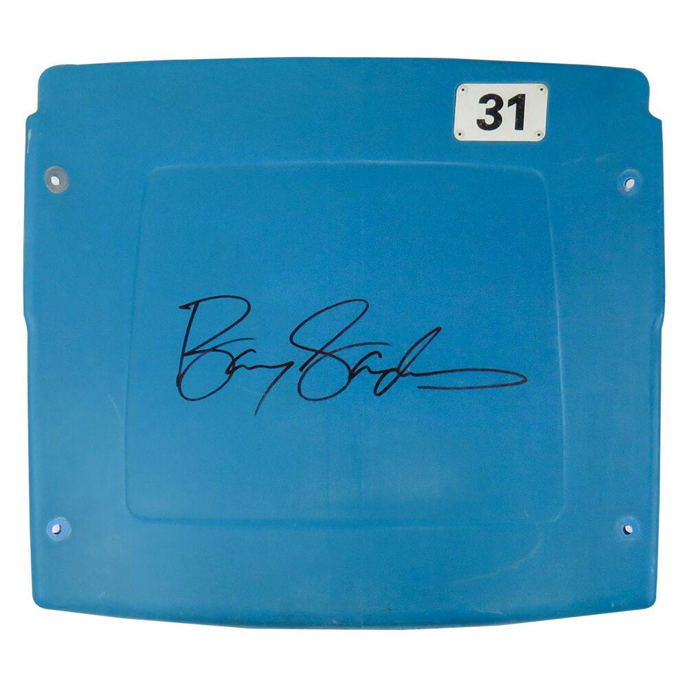 Schwartz Sports Barry Sanders Signed Detroit Silverdome Stadium Blue SeatbackSANSTB309