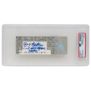 Schwartz Sports Barry Sanders Signed Detroit Lions vs Falcons December 20, 1998 Ticket Stub w/Last NFL Home Game (PSA Encapsulated)SANTIC301