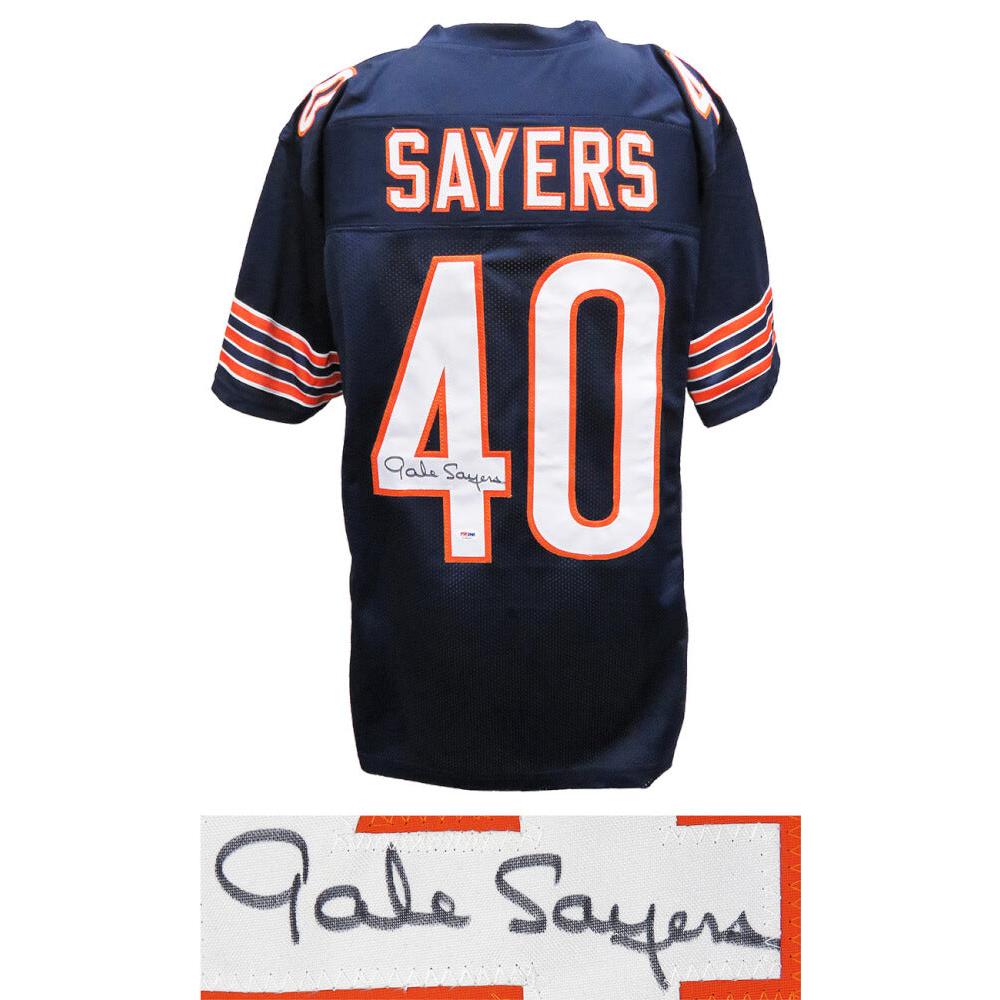 Schwartz Sports Gale Sayers Signed Navy Custom Football Jersey (PSA/DNA)SAYJRY306