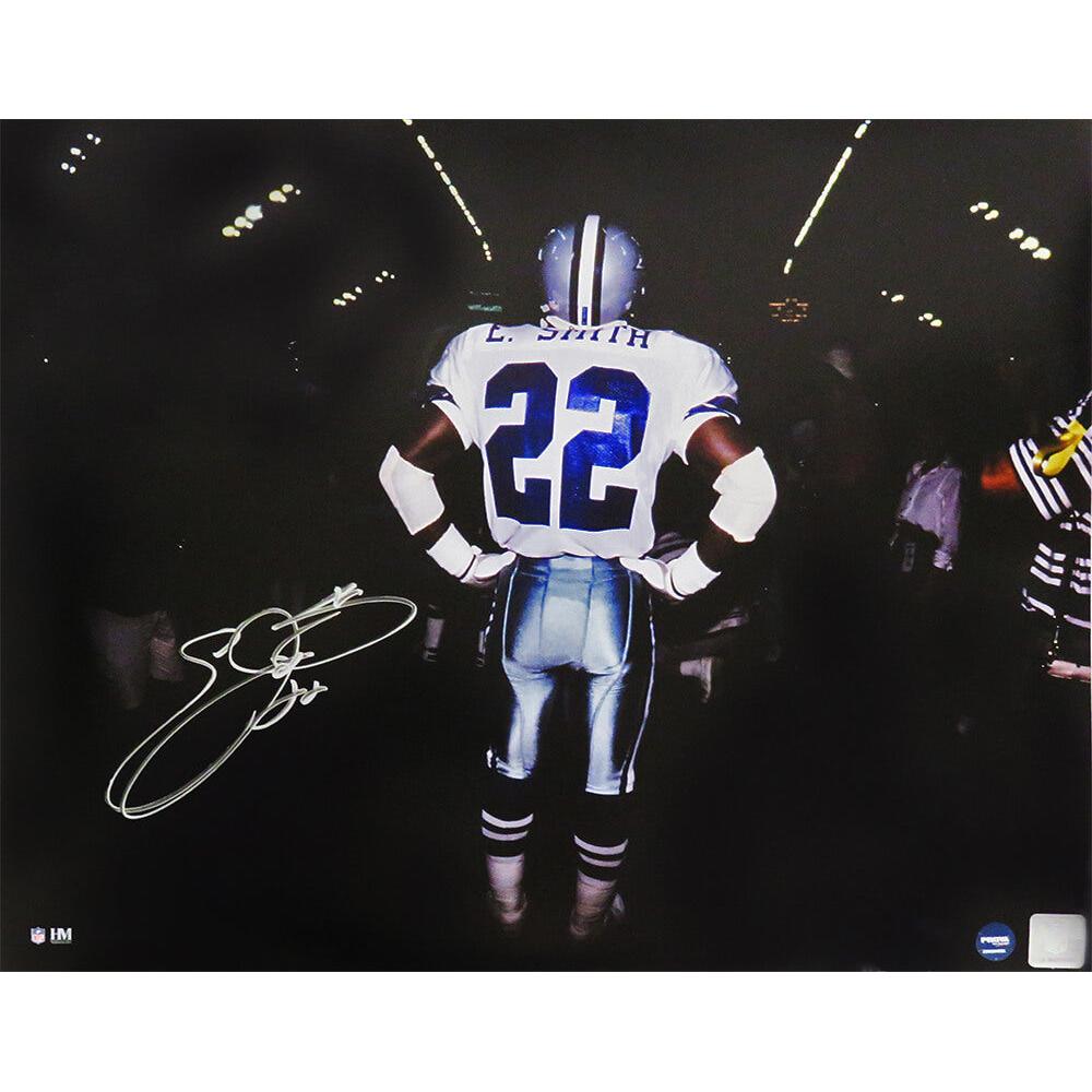Schwartz Sports Emmitt Smith Signed Dallas Cowboys Tunnel 16x20 PhotoSMI16P304