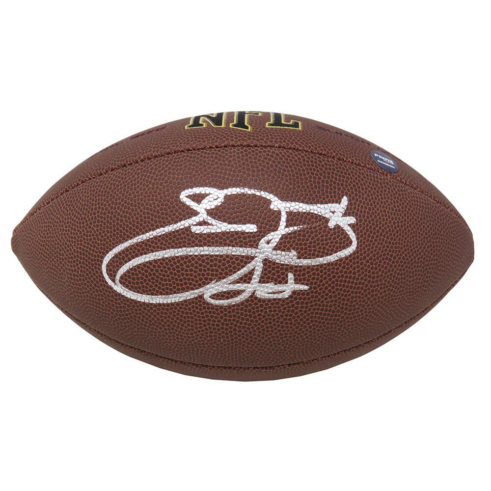 Schwartz Sports Emmitt Smith Signed Wilson Super Grip Full Size NFL FootballSMIFTB304