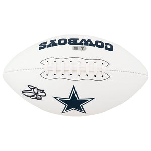 Schwartz Sports Emmitt Smith Signed Dallas Cowboys Franklin White Logo Football - (Beckett)SMIFTB307