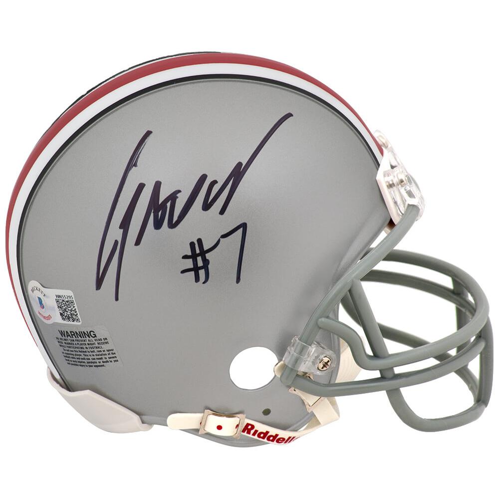 Schwartz Sports C.J. (CJ) Stroud Signed Ohio State Buckeyes Riddell (VSR4) Mini Helmet - (Beckett)STRMIN301