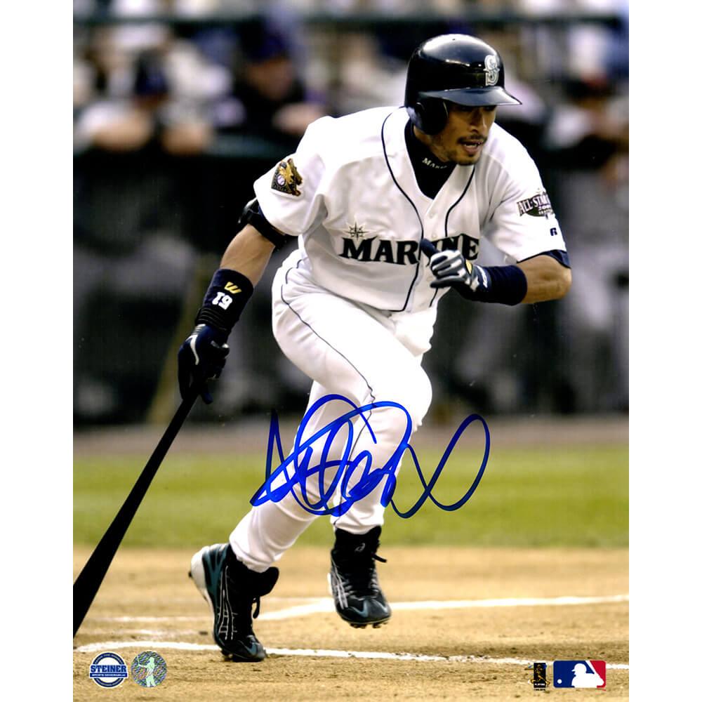 Schwartz Sports Ichiro Suzuki Signed Seattle Mariners Batting Action 8x10 Photo (Ichiro Hologram)SUZ08P101