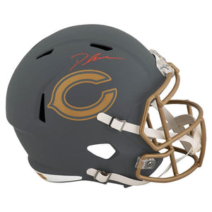 Schwartz Sports D'Andre Swift Signed Chicago Bears SLATE Riddell Full Size Speed Replica HelmetSWIREP313