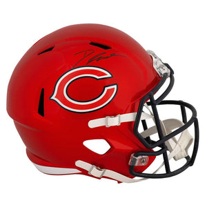Schwartz Sports D'Andre Swift Signed Chicago Bears FLASH Riddell Full Size Speed Replica HelmetSWIREP314