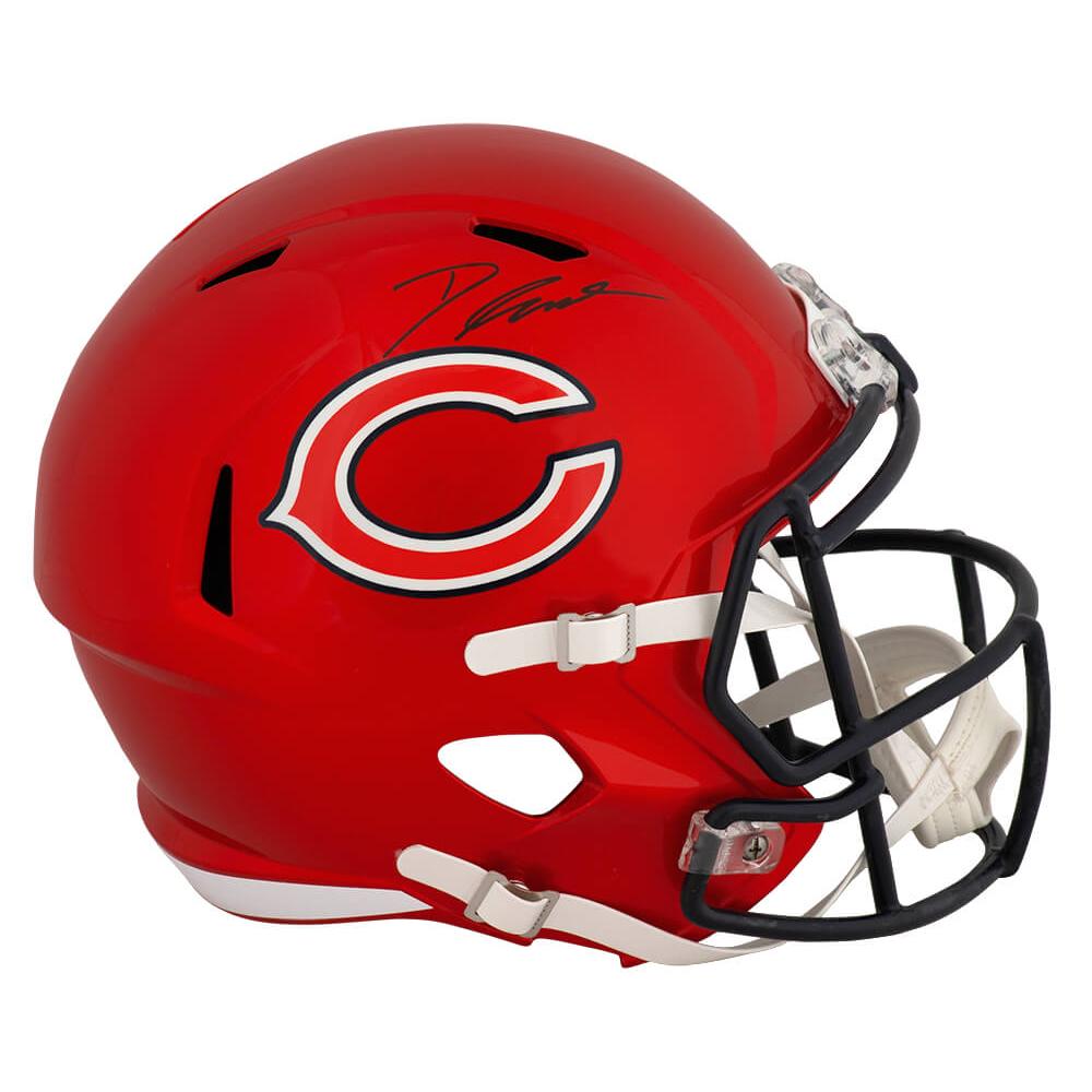 Schwartz Sports D'Andre Swift Signed Chicago Bears FLASH Riddell Full Size Speed Replica HelmetSWIREP314