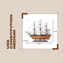 Old Modern USS Constitution Medium T097