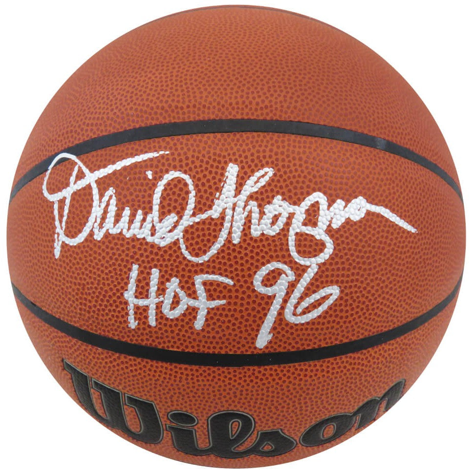 Schwartz Sports David Thompson Signed Wilson Indoor/Outdoor NBA Basketball w/HOF'96 THOBSK242