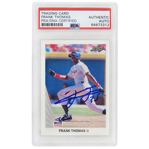 Schwartz Sports Frank Thomas Signed White Sox 1990 Leaf Rookie Card #300 (PSA/DNA Encapsulated)THOCAR113