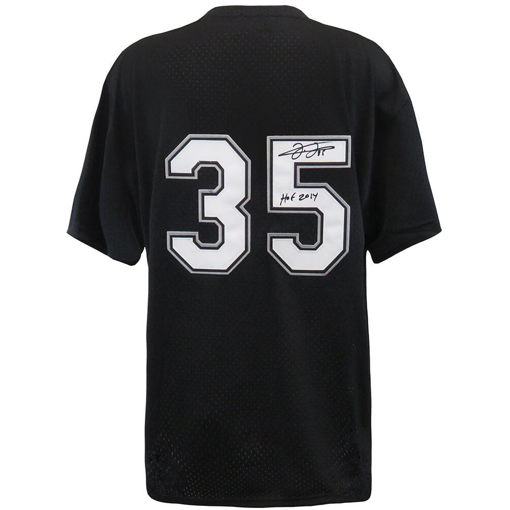 Schwartz Sports Frank Thomas Signed Chicago White Sox Black M&N Cooperstown Collection Batting Practice Baseball Jersey w/HOF 2014THOJRY108