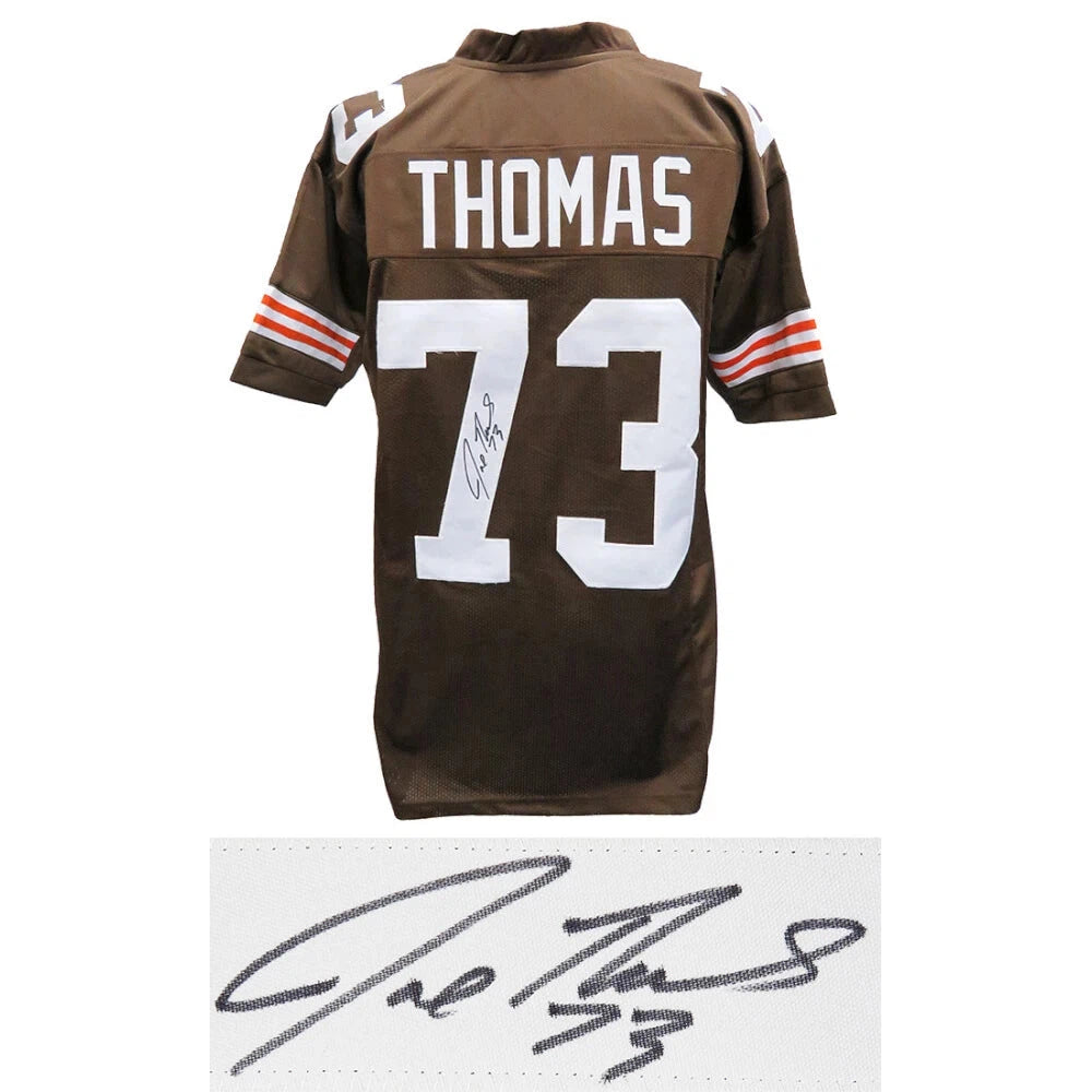 Schwartz Sports Joe Thomas Signed Brown Custom Jersey THOJRY322