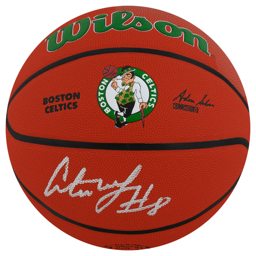 Schwartz Sports Antoine Walker Signed Wilson Boston Celtics Logo NBA Basketball WALBSK242