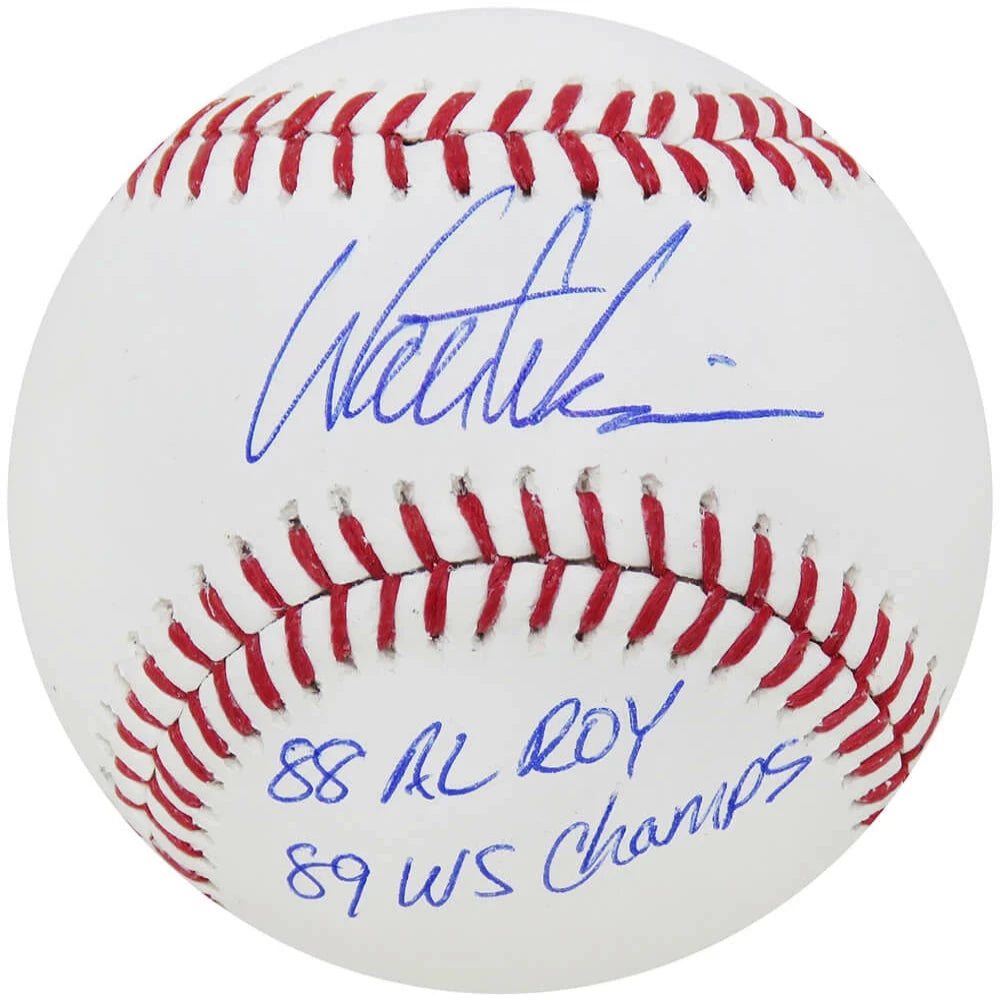 Schwartz Sports Walt Weiss Signed Rawlings Official MLB Baseball w/88 AL ROY, 89 WS Champs WEIBSB101