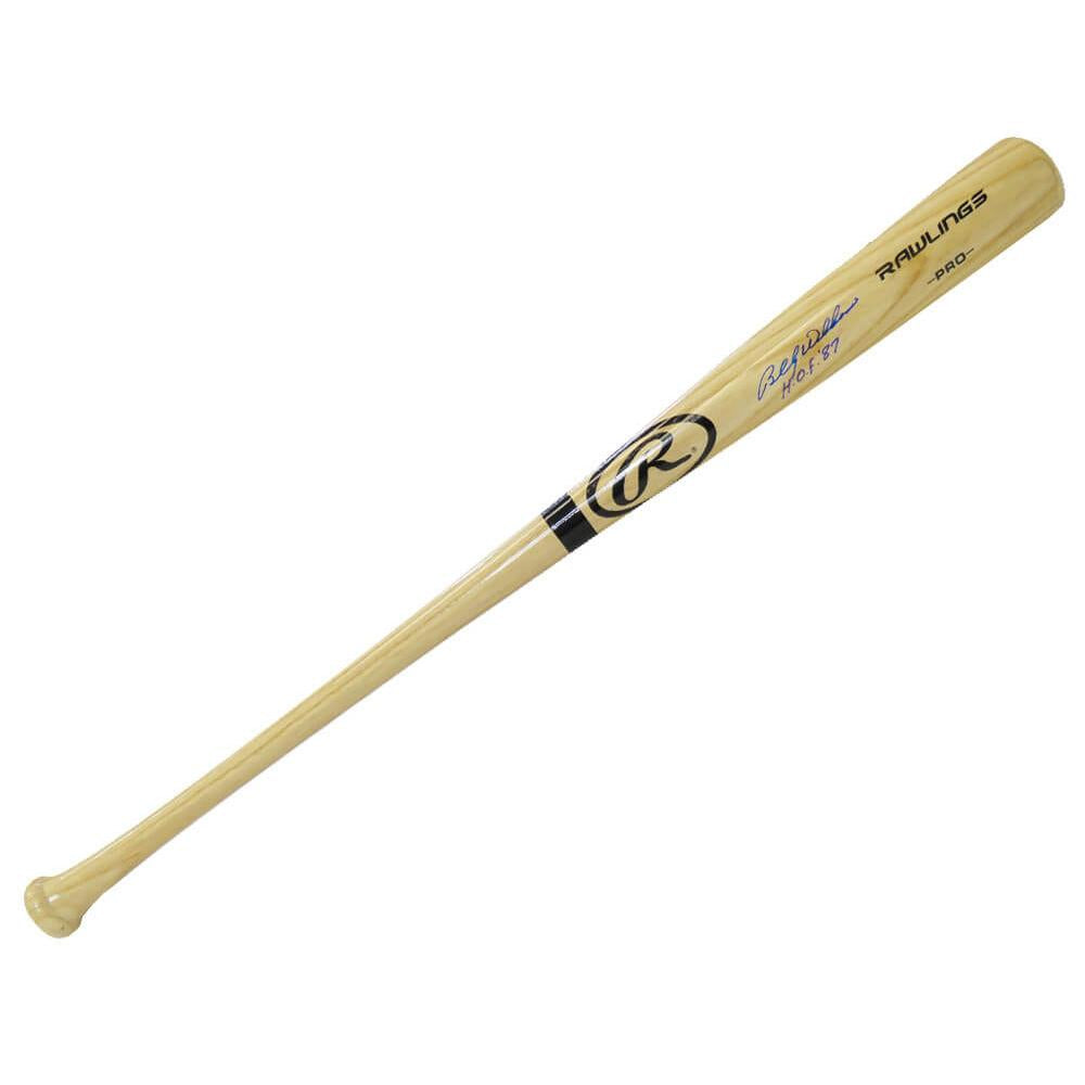 Schwartz Sports Billy Williams Signed Rawlings Pro Blonde Baseball Bat w/HOF'87WILBAT108