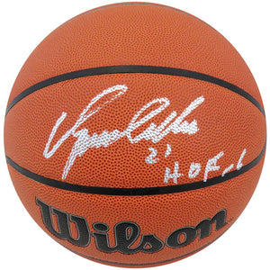 Schwartz Sports Dominique Wilkins Signed Wilson Indoor/Outdoor NBA Basketball w/HOF'06 WILBSK218