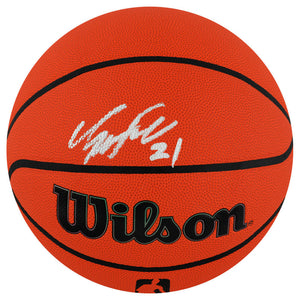 Schwartz Sports Dominique Wilkins Signed Wilson I/O NBA Basketball WILBSK225