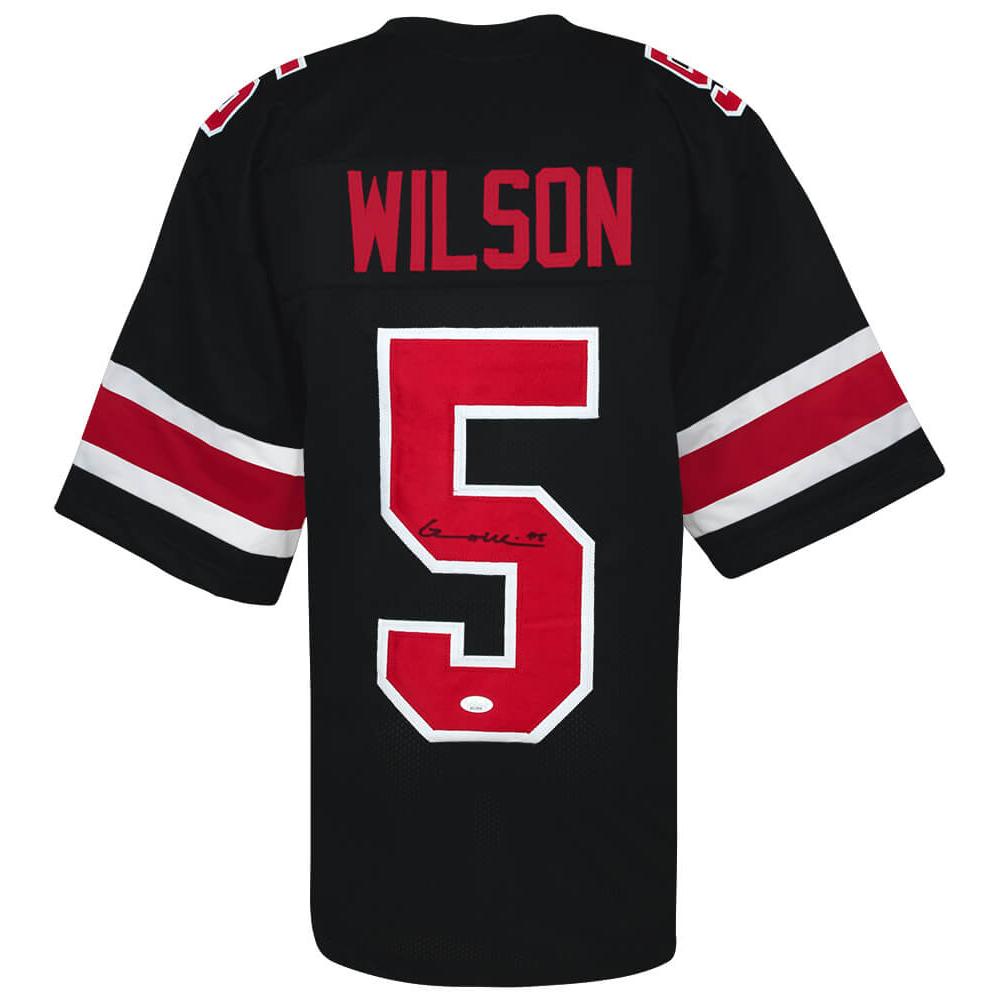 Schwartz Sports Garrett Wilson Signed Black Custom College Football Jersey - (JSA COA)WILJRY355