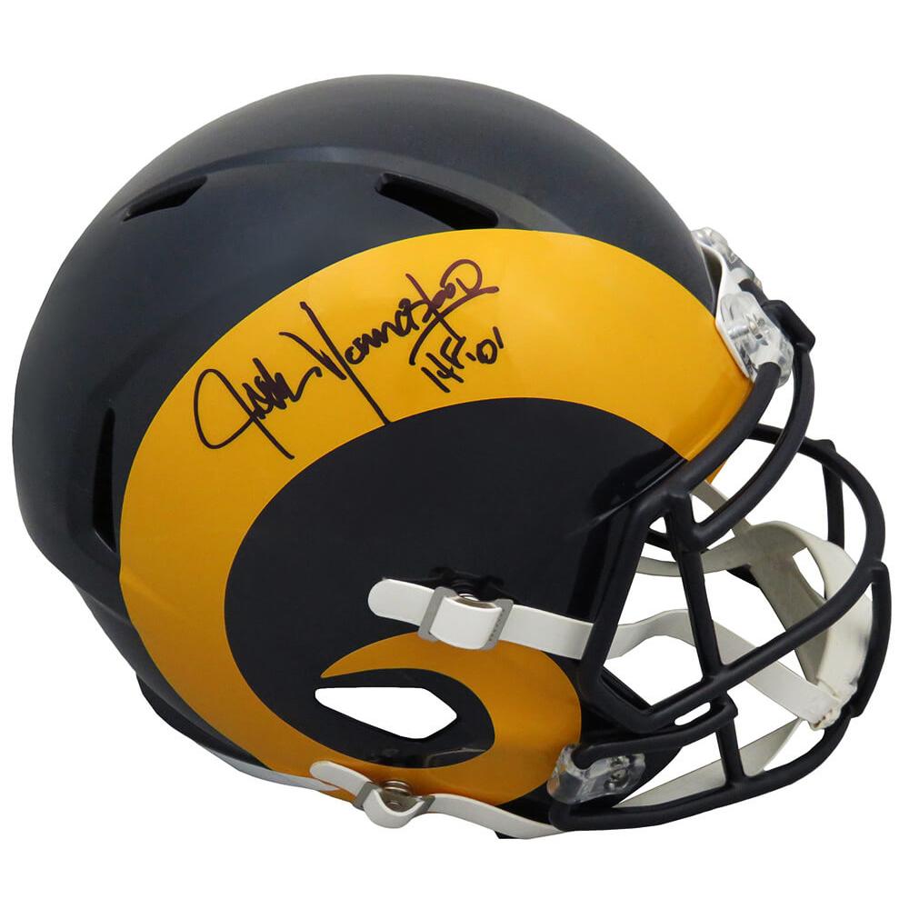 Schwartz Sports Jack Youngblood Signed Los Angeles Rams Throwback Riddell Full Size Speed Replica Helmet w/HF'01YOUREP316