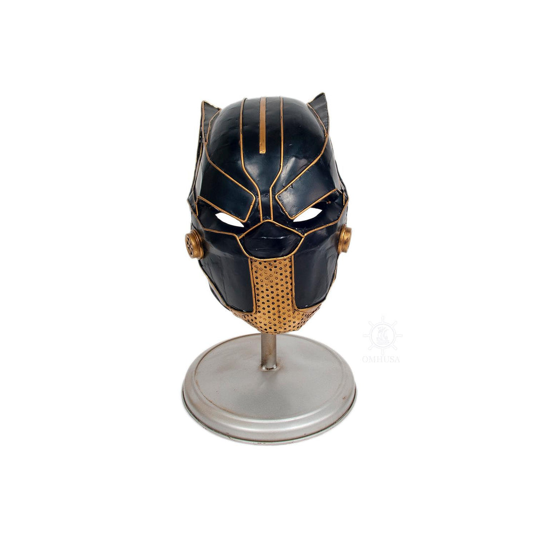 Black Panther Helmet Metal Handmade - AJ097 - Old Modern
