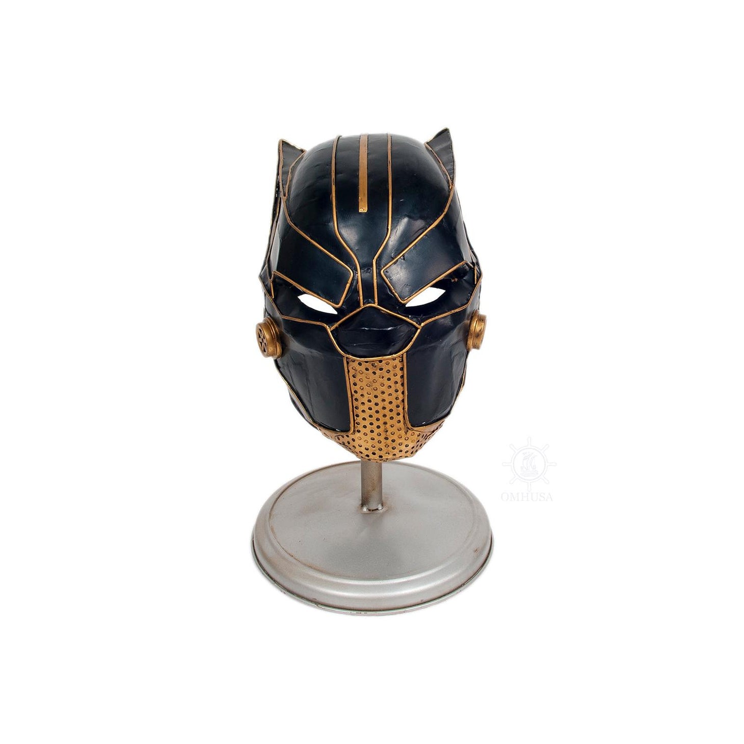 Black Panther Helmet Metal Handmade - AJ097 - Old Modern