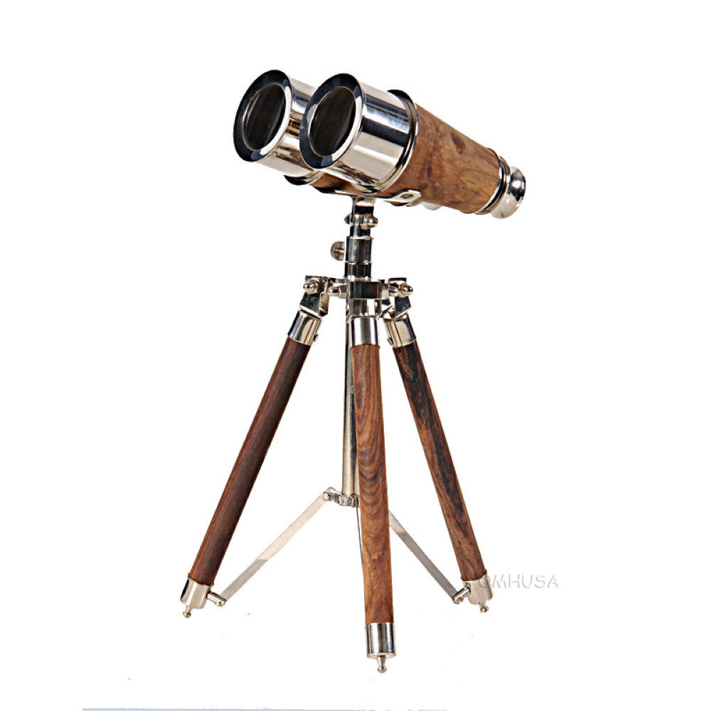 Brass Binocular On Stand - AK019 - Old Modern