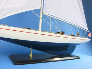 Handcrafted Model Ships Wooden Enterprise Model Sailboat Decoration 60" Enterprise 58