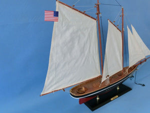 Handcrafted Model Ships Wooden America Model Sailboat Decoration 35 America 32