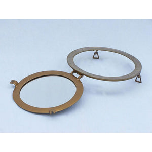 Handcrafted Model Ships - Antique Brass Decorative Ship Porthole Mirror 20"" - MC-1965-20-AN