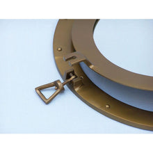 Handcrafted Model Ships - Antique Brass Decorative Ship Porthole Mirror 20"" - MC-1965-20-AN